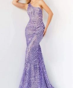Jovani - 06517 One Shoulder Sequin Embellished Dress 13 Jovani - 06517 One Shoulder Sequin Embellished Dress
