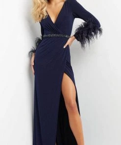 Jovani 06542 - Long Sleeve Ruched Evening Dress 11 Jovani 06542 - Long Sleeve Ruched Evening Dress