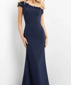 Jovani 06589 - Floral Applique One Shoulder Evening Dress 9 Jovani 06589 - Floral Applique One Shoulder Evening Dress