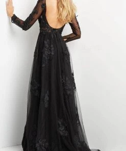 Jovani 06609 - Bateau Overskirt Evening Jumpsuit 9 Jovani 06609 - Bateau Overskirt Evening Jumpsuit