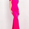 Jovani - 06723 Straight Across Plain Full Length Dress