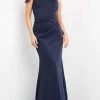 Jovani - 06753 Asymmetric Evening Gown W Court Train 2 Jovani - 06753 Asymmetric Evening Gown W Court Train