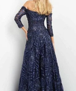 Jovani 06792 - Off-shoulder Straight Across Long Gown