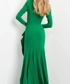 Jovani 06995 - Long Ruffle Draped Evening Dress 7 Jovani 06995 - Long Ruffle Draped Evening Dress