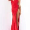 Jovani - 07138 Embellished High Slit Gown 1 Jovani - 07138 Embellished High Slit Gown