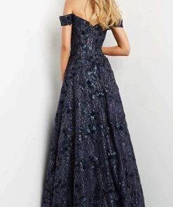 Jovani 07162 - Off-shoulder Sweetheart Neck Evening Gown 8 Jovani 07162 - Off-shoulder Sweetheart Neck Evening Gown