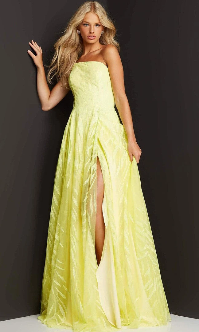 Jovani - 07251 One Shoulder A-Line Dress With Slit 5 Jovani - 07251 One Shoulder A-Line Dress With Slit