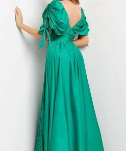 Jovani 07504 - Cap Sleeve A-Line Evening Dress