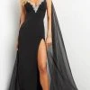 Jovani 08022 - Cascade Paneled Backless Evening Dress 1 Jovani 08022 - Cascade Paneled Backless Evening Dress