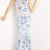 Jovani - 08257 Sleeveless Floral Sequin Long Gown 2 Jovani - 08257 Sleeveless Floral Sequin Long Gown
