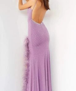 Jovani - 08283 Beaded Deep V-Neck Long Gown 10 Jovani - 08283 Beaded Deep V-Neck Long Gown