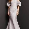 Jovani 08361 - Bubble Sleeve Off Shoulder Evening Dress