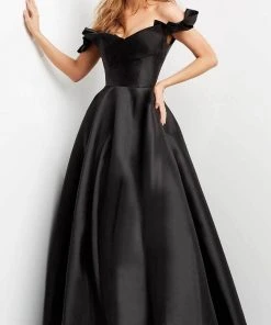 Jovani 08579 - Off Shoulder Crumbcatcher Evening Dress 8 Jovani 08579 - Off Shoulder Crumbcatcher Evening Dress