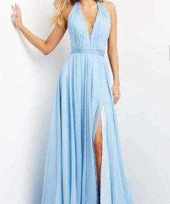 Jovani 08682 - Sleeveless Deep Halter Neck Evening Dress 15 Jovani 08682 - Sleeveless Deep Halter Neck Evening Dress