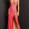 Jovani 08684 - Plunging Sweetheart Lace Prom Dress 2 Jovani 08684 - Plunging Sweetheart Lace Prom Dress
