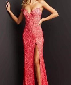 Jovani 08684 - Plunging Sweetheart Lace Prom Dress 15 Jovani 08684 - Plunging Sweetheart Lace Prom Dress