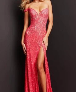 Jovani 08684 - Plunging Sweetheart Lace Prom Dress 14 Jovani 08684 - Plunging Sweetheart Lace Prom Dress