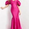 Jovani 09031 - Puff Sleeve Off Shoulder Evening Dress