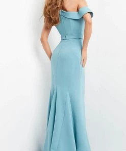 Jovani 09129 - Draped One Shoulder Evening Dress