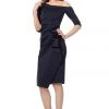 Jovani - 1035 Quarter Length Sleeve Knee Length Sheath Dress 2 Jovani - 1035 Quarter Length Sleeve Knee Length Sheath Dress