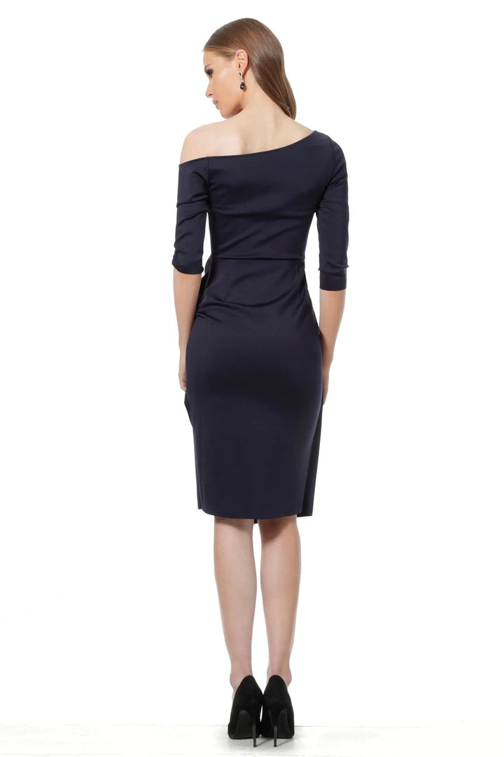Jovani - 1035 Quarter Length Sleeve Knee Length Sheath Dress 4 Jovani - 1035 Quarter Length Sleeve Knee Length Sheath Dress