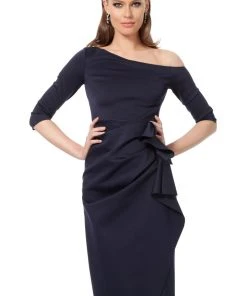 Jovani - 1035 Quarter Length Sleeve Knee Length Sheath Dress 7 Jovani - 1035 Quarter Length Sleeve Knee Length Sheath Dress