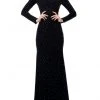 Jovani - 1459 Embellished Long Sleeve Trumpet Dress With Train 2 Jovani - 1459 Embellished Long Sleeve Trumpet Dress With Train