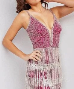 Jovani 23293 - Sleeveless Crystal Cocktail Dress 8 Jovani 23293 - Sleeveless Crystal Cocktail Dress