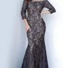 Jovani - 2900 Off-Shoulder Beaded Lace Trumpet Dress 2 Jovani - 2900 Off-Shoulder Beaded Lace Trumpet Dress