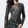 Jovani - 3011 Embellished Long Sleeve Fitted Dress 1 Jovani - 3011 Embellished Long Sleeve Fitted Dress