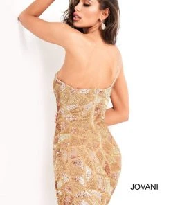 Jovani - 3165 Embellished One Shoulder Fitted Dress 18 Jovani - 3165 Embellished One Shoulder Fitted Dress