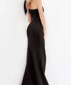 Jovani - 32602 Bow Accented Asymmetrical Mermaid Gown 21 Jovani - 32602 Bow Accented Asymmetrical Mermaid Gown
