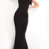 Jovani - 32602 Bow Accented Asymmetrical Mermaid Gown 2 Jovani - 32602 Bow Accented Asymmetrical Mermaid Gown