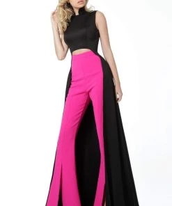 Jovani - 3377 Two-Piece Jumpsuit With Overskirt