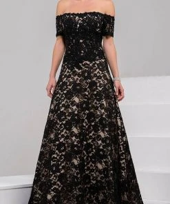 Jovani - 42828 Off-Shoulder Lace Ballgown 11 Jovani - 42828 Off-Shoulder Lace Ballgown