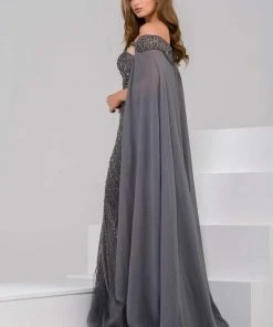 Jovani - 45566 Off Shoulder Sheath Dress