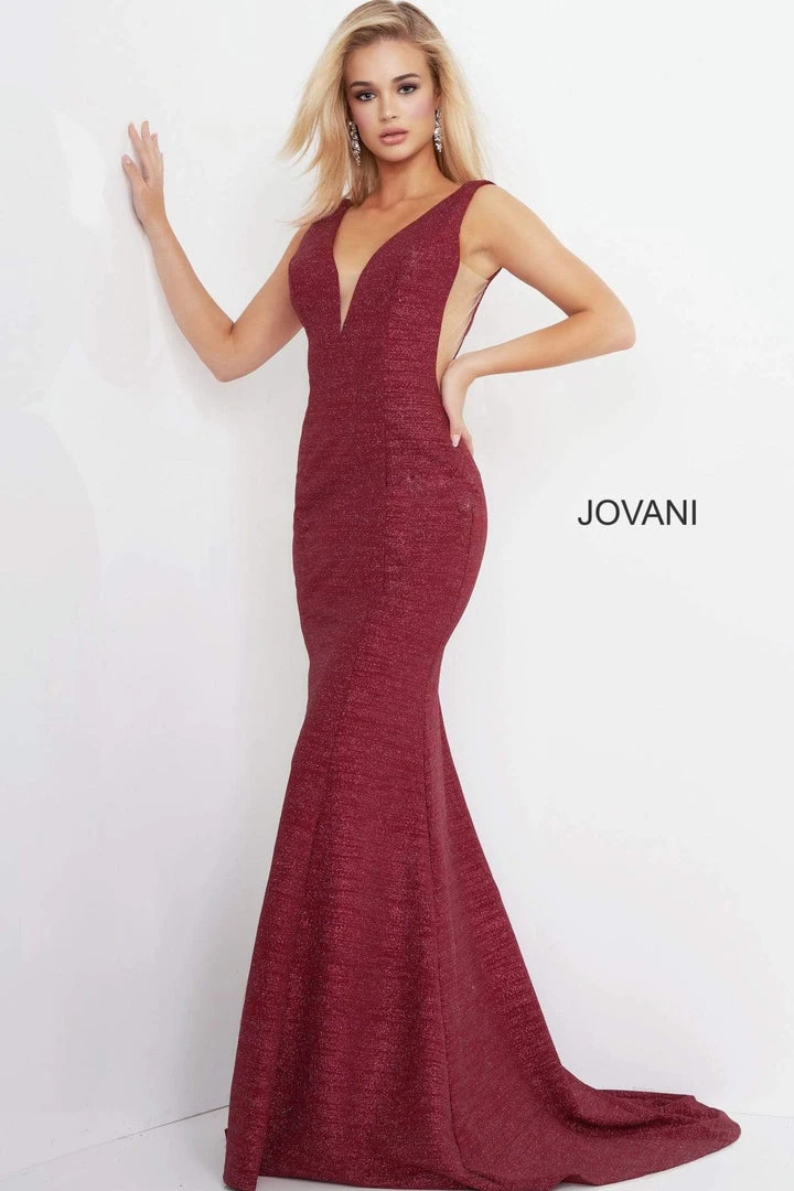 Jovani 45811 V-Neckline Prom Dress With Nude Cut-Outs 5 Jovani 45811 V-Neckline Prom Dress With Nude Cut-Outs