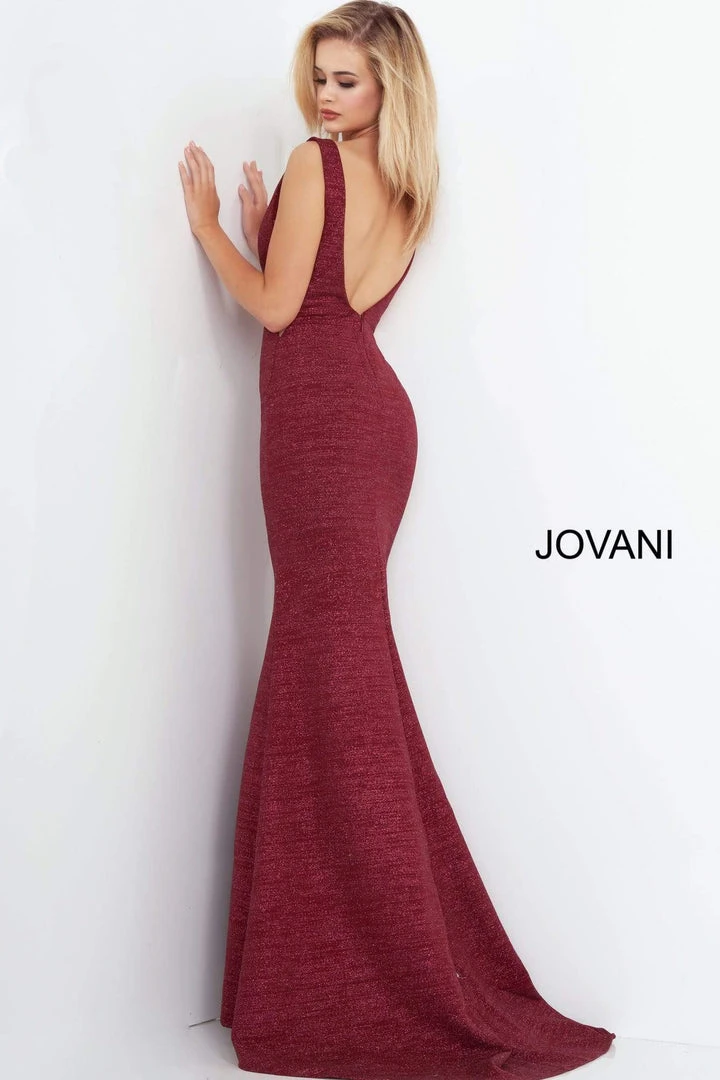 Jovani 45811 V-Neckline Prom Dress With Nude Cut-Outs 6 Jovani 45811 V-Neckline Prom Dress With Nude Cut-Outs