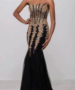 Jovani 5908 Strapless Sweetheart Corset Illusion Bodice Mermaid Gown 15 Jovani 5908 Strapless Sweetheart Corset Illusion Bodice Mermaid Gown