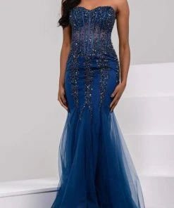 Jovani 5908 Strapless Sweetheart Corset Illusion Bodice Mermaid Gown 17 Jovani 5908 Strapless Sweetheart Corset Illusion Bodice Mermaid Gown