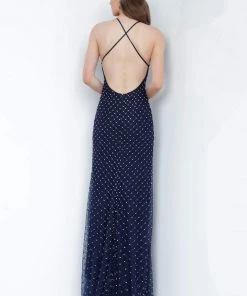 Jovani - 67317 Sleeveless V-Neck Column Dress