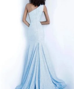 Jovani - 67650 Stretch Glitter Mermaid Dress With Sweep Train 13 Jovani - 67650 Stretch Glitter Mermaid Dress With Sweep Train