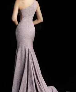 Jovani - 67650 Stretch Glitter Mermaid Dress With Sweep Train 15 Jovani - 67650 Stretch Glitter Mermaid Dress With Sweep Train
