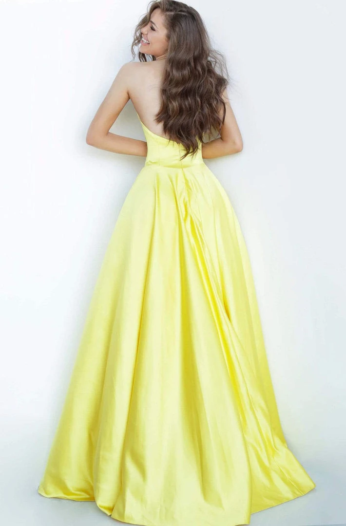 Jovani - 67847 Strapless Sweetheart Neckline Satin A-Line Prom Gown 4 Jovani - 67847 Strapless Sweetheart Neckline Satin A-Line Prom Gown