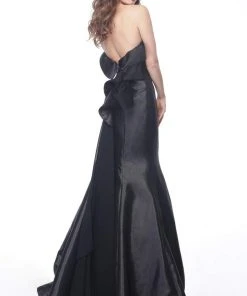 Jovani - 68240 Straight Across Fitted Mermaid Dress