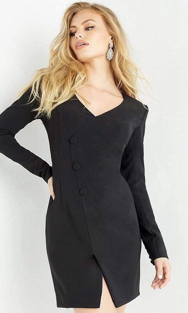 Jovani - M03460 V Neck Short Suit Dress 3 Jovani - M03460 V Neck Short Suit Dress