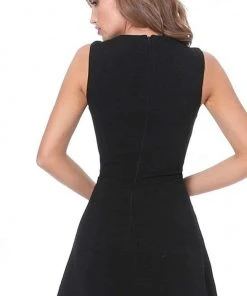 Jovani - M1695 Embellished Jewel A-Line Cocktail Dress 5 Jovani - M1695 Embellished Jewel A-Line Cocktail Dress