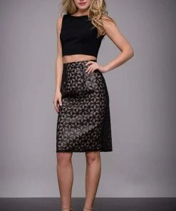 Jovani - Simple Two-Piece Short Ready To Wear Dress M542