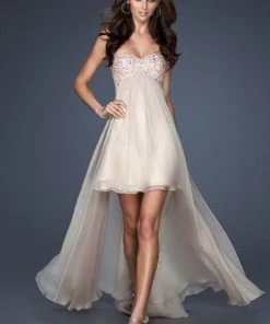 La Femme - 17502 Beaded Sweetheart High-Low Chiffon A-line Gown 12 La Femme - 17502 Beaded Sweetheart High-Low Chiffon A-line Gown