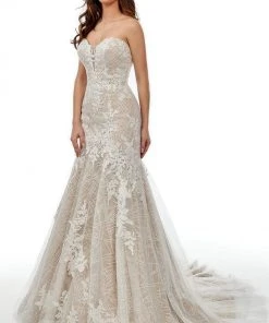 Lo'Adoro Bridal By Rachel Allan - M746 Sweetheart Neck Mermaid Gown